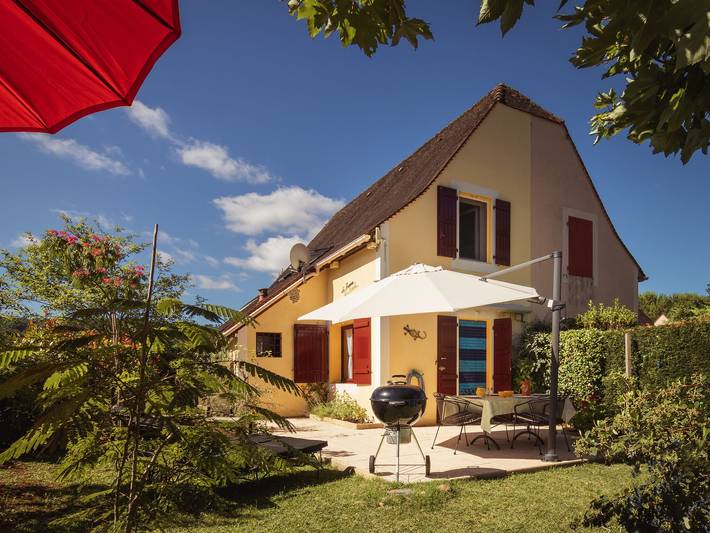 Maison de vacances pour 4 personnes, avec Terrasse ainsi que Jardin et Piscine