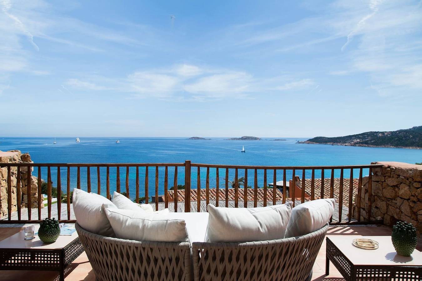 Luxuriöses Apartment "Piccolo Pevero retreat" mit Meerblick, Balkon und Terrasse in Golfo Pevero, Arzachena
