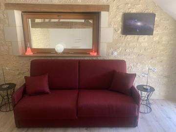 Gîte pour 4 personnes, avec piscine et jardin, animaux acceptés dans Rou-Marson