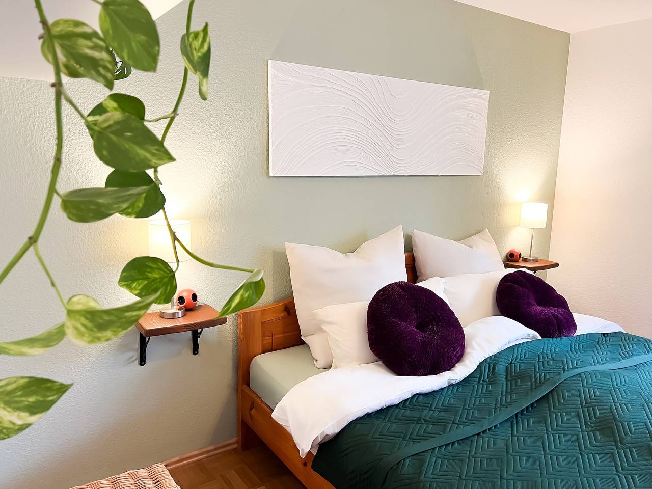 Ganze Wohnung, Ferienwohnung Immergrün, Deine Auszeit mit Herz & Hund im Grünen in Stetten am kalten Markt, Region Bodensee-Oberschwaben