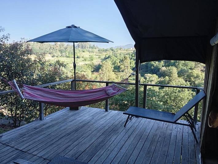 Tente pour 3 personnes, avec jardin ainsi que vue et terrasse dans Portugal du Nord