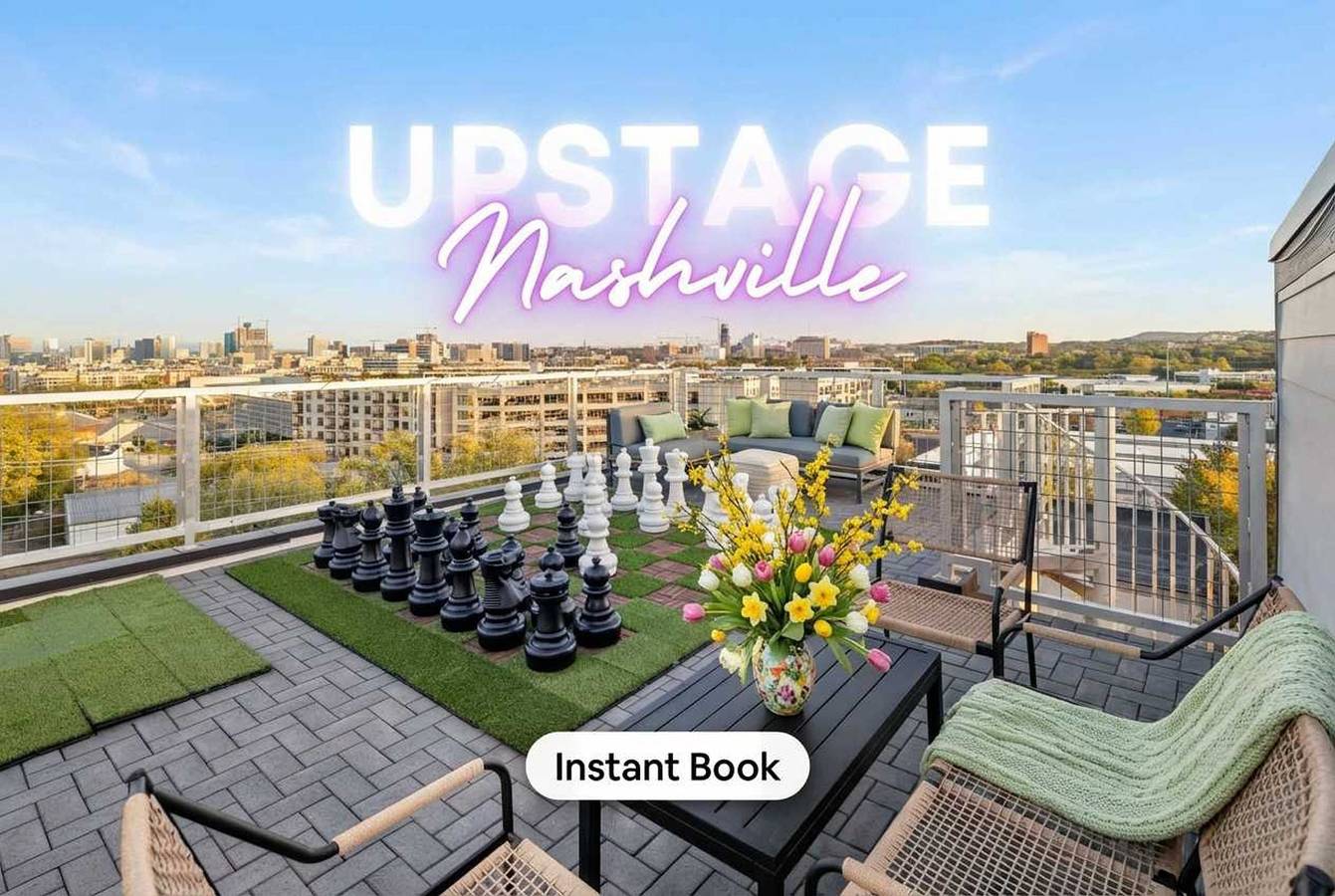 Luxury Retreat Double Rooftop Deck Game Room in Nashville, Tennessee