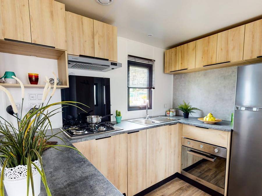 Camping Siblu Les Pierres Couchées - Funpass inclus - Mobilheim 8 personen - Sérénité 3ch 8p Signature ohne Klimaanlage in Saint-Brevin-les-Pins, Côte de Jade