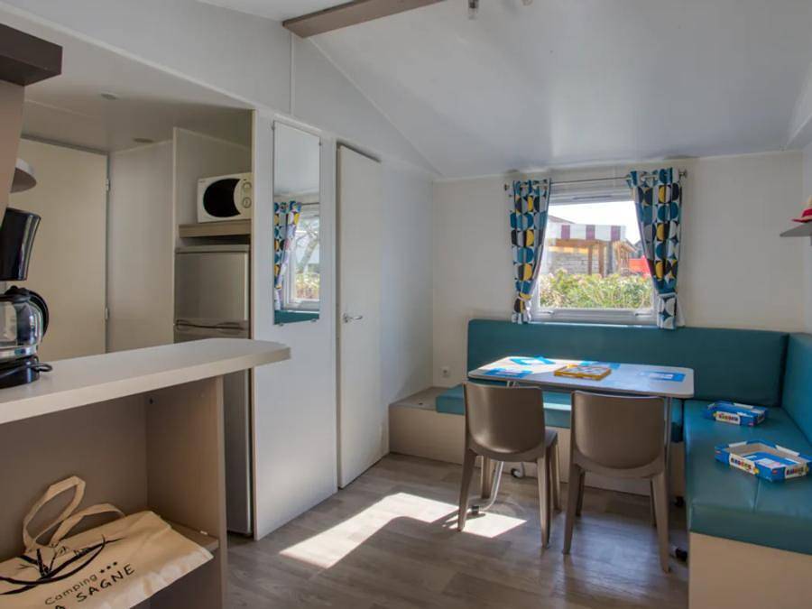 Flower Camping La Sagne - Mobilheim 4 personen - Confort 26m² (2 Zimmer) - überdachte Terrasse + Tv 4 pers. in Vitrac, Périgord Noir