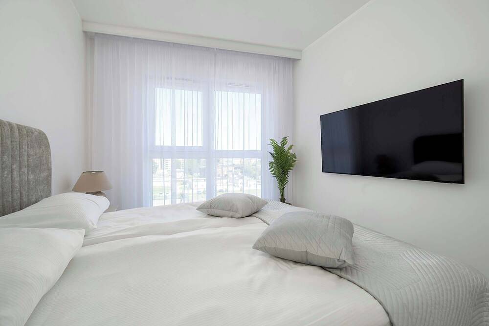 Ganze Wohnung, Modernes Apartment mit Flussblick | Parkplatz | Klimaanlage in Breslau, Niederschlesien