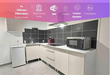 Gîte pour 4 personnes, avec terrasse, animaux acceptés à Villars-les-Dombes