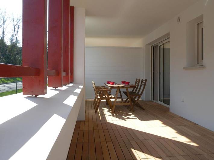 Gîte pour 4 personnes, avec Balcon ainsi que Terrasse et Vue dans Plage Des 2 Jumeaux Hendaye