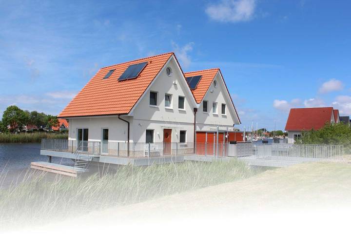 Ferienhaus für 4 Personen, mit Terrasse und Seeblick