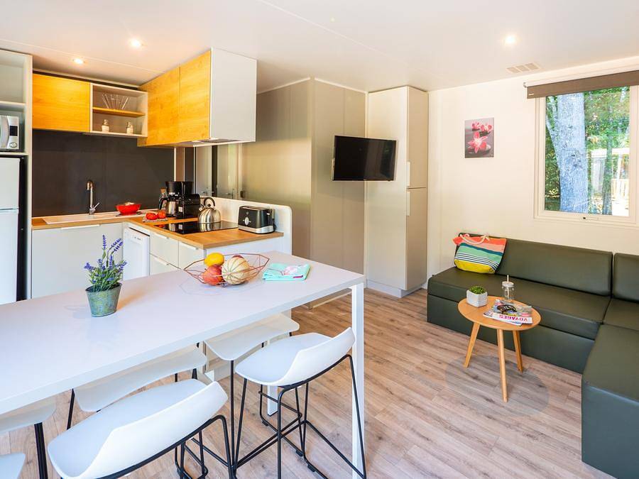 Camping Chateau de Fonrives - Mobilheim 5 personen - Premium Exclusive | 2 Zi. | 5 Pers. | Erhöhte Terrasse | 2 Bad | Klimaanlage | Tv in Villeneuve-sur-Lot und Umgebung