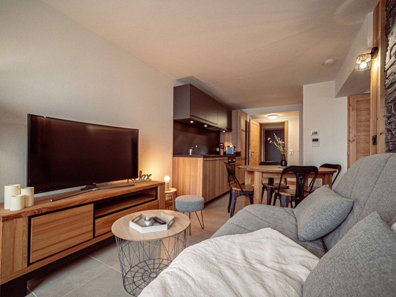 Geheel appartement, Modern apartment in the heart of the resort - 6 guests in Plagne Centre, La Plagne-Tarentaise