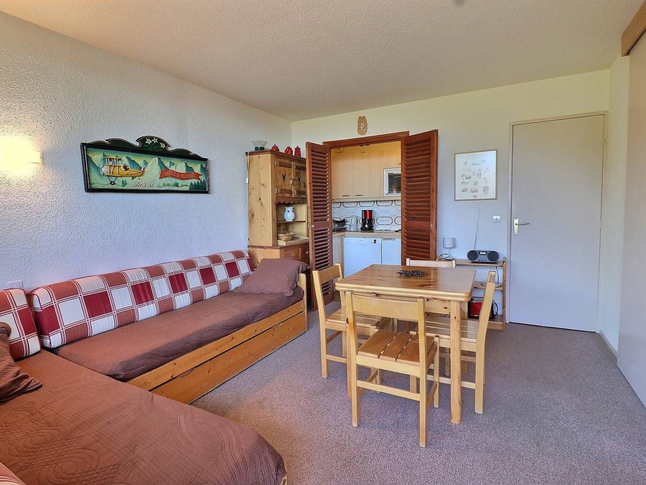 Apartamento entero, Agradable 2 Piezas en las Pistas con Wifi in Méribel-Mottaret, Les Allues