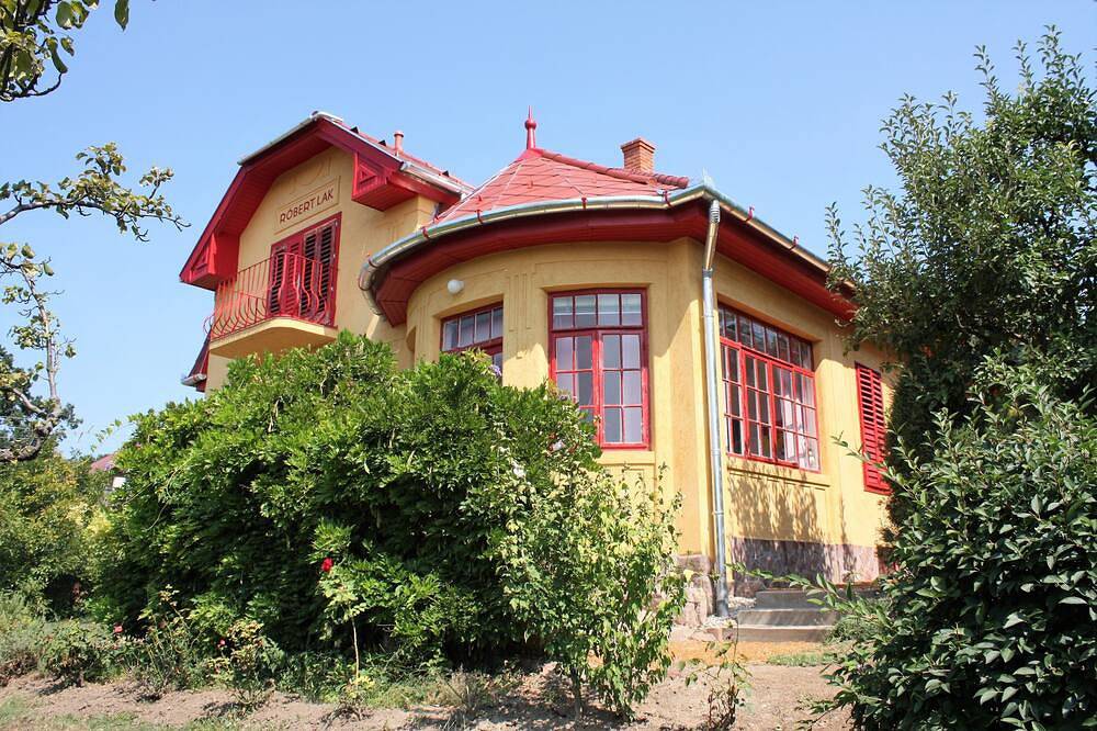 Romantic Art Nouveau villa on Lake Balaton, well-kept garden, with lake view in Fonyód, Southern Shore of Lake Balaton