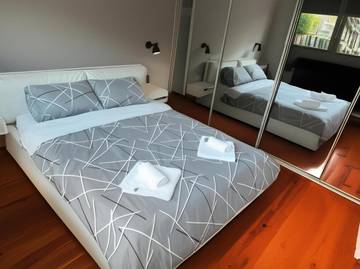 Gîte pour 2 personnes, avec terrasse et vue, animaux acceptés à Skopje