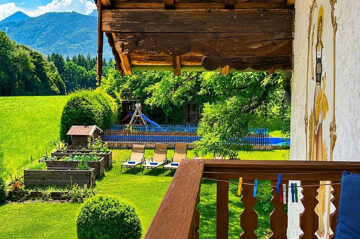 Bauernhof für 5 Personen, mit Balkon und Garten sowie Pool