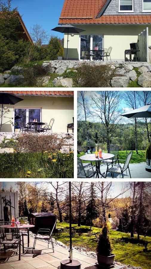 Location de vacances pour 4 personnes, avec sauna ainsi que jardin et vue à Tanne