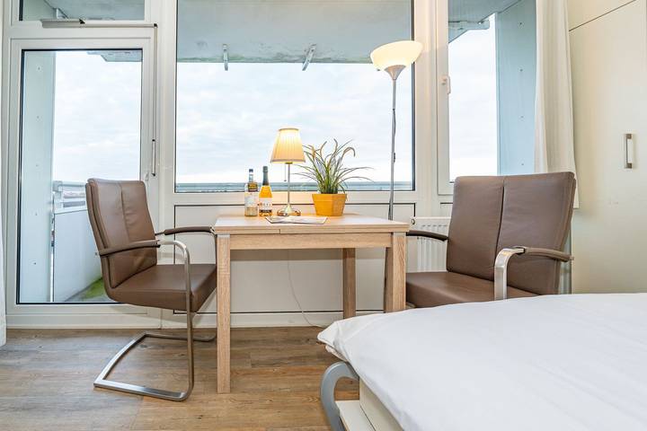 Ganze Wohnung, Stadt- und strandnahe 1-Zimmer-Ferienwohnung mit Balkon in Westerland, Sylt (Gemeinde)