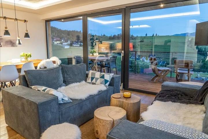 Vakantievilla met sauna en uitzicht op de bergen in Karpaten (Polen)