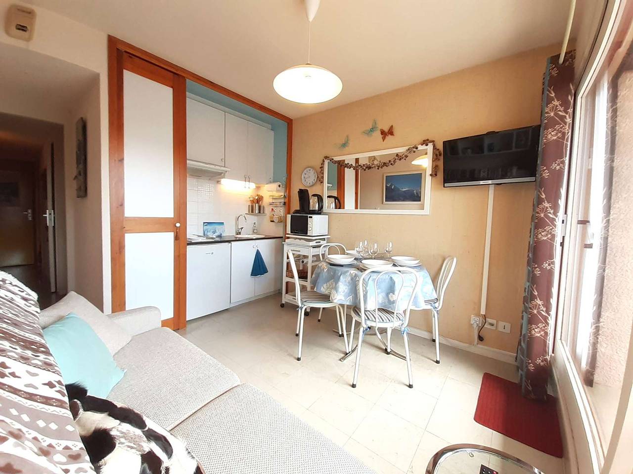 Ganzes Studio, Gemütliches Studio für 4 in Saint-Lary-Soulan mit ausgestatteter Küchenzeile in Saint-Lary-Soulan, Nationalpark Pyrenäen
