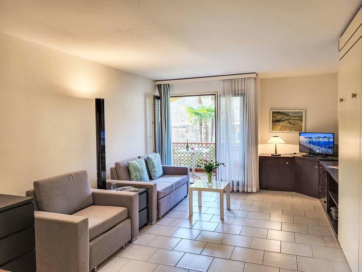 Ferienwohnung für 2 Personen, mit Ausblick und Seeblick sowie Garten am Luganersee - 2