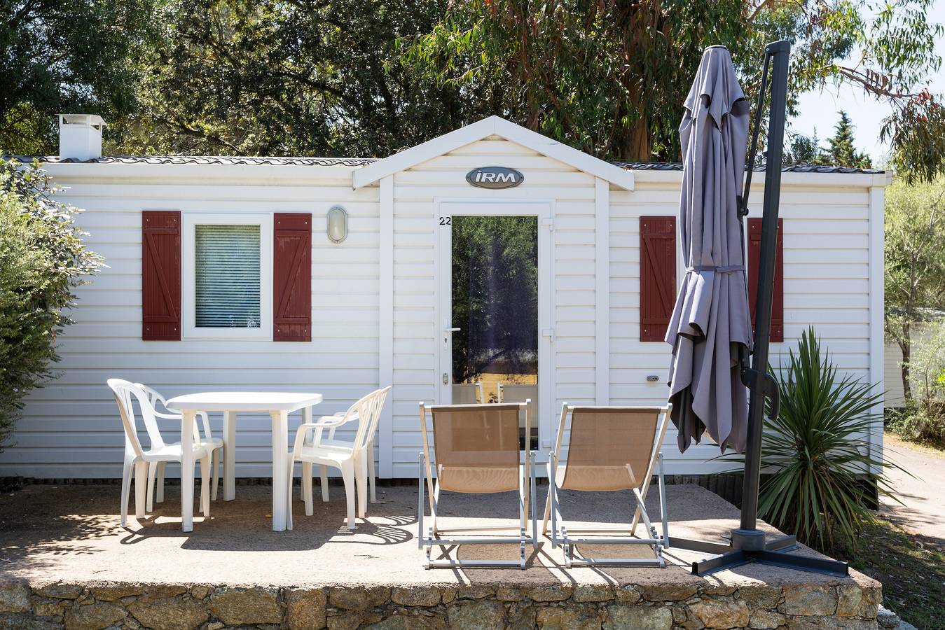 Mobile Home 'Village Camping De L'ostriconi 22': Sea View, Shared Pool, Wi-Fi in Palasca, Calvi Området