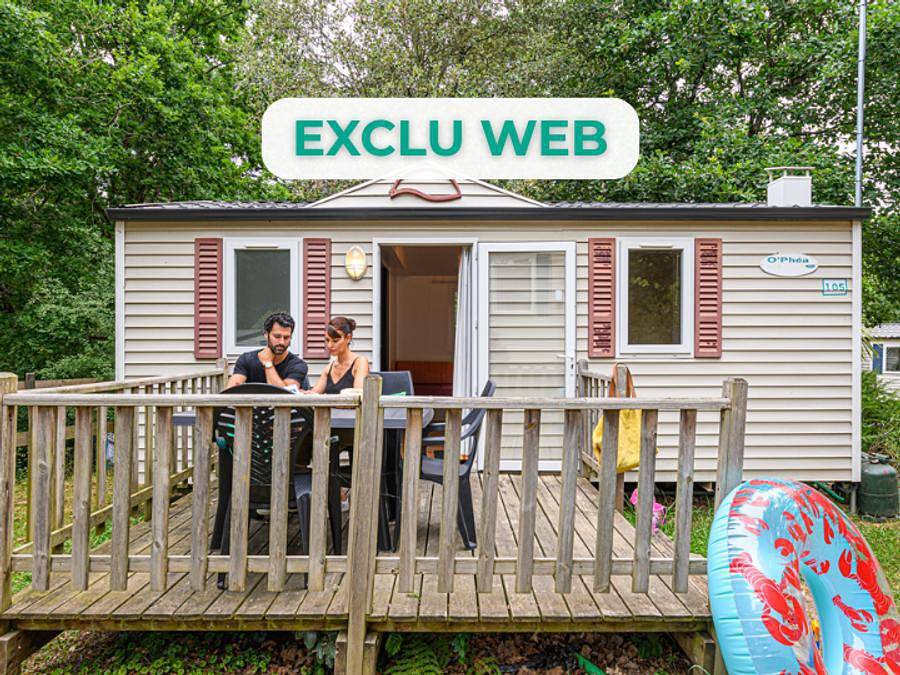 Camping Le Paradis - Sea Green By Sunêlia - Mobilheim 4 personen - Cottage Low Cost 2 Zimmer 4 pers in Talmont-Saint-Hilaire, Vendée