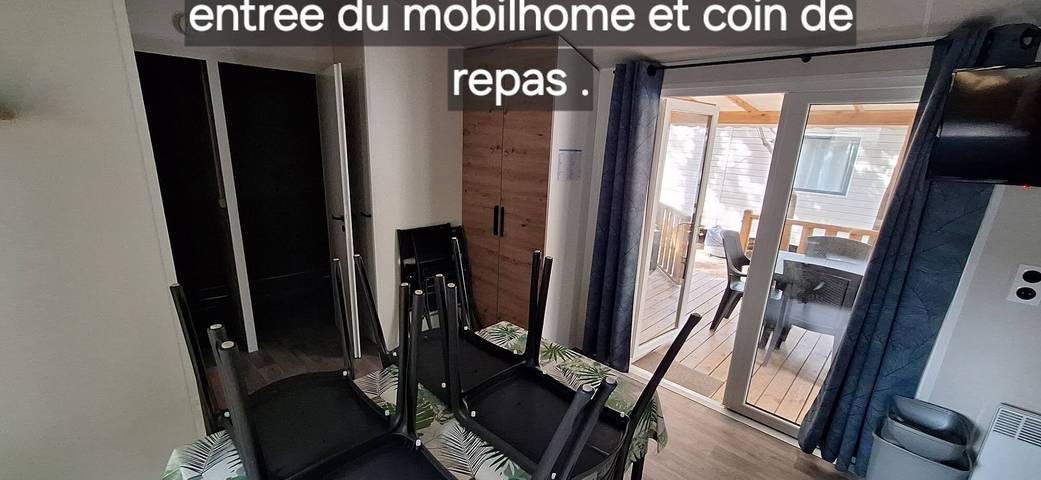 Mobil-home « Bienvenue » con terraza privada, Wi-Fi y aire acondicionado in Saint-Cyprien, Costa mediterránea (Francia)