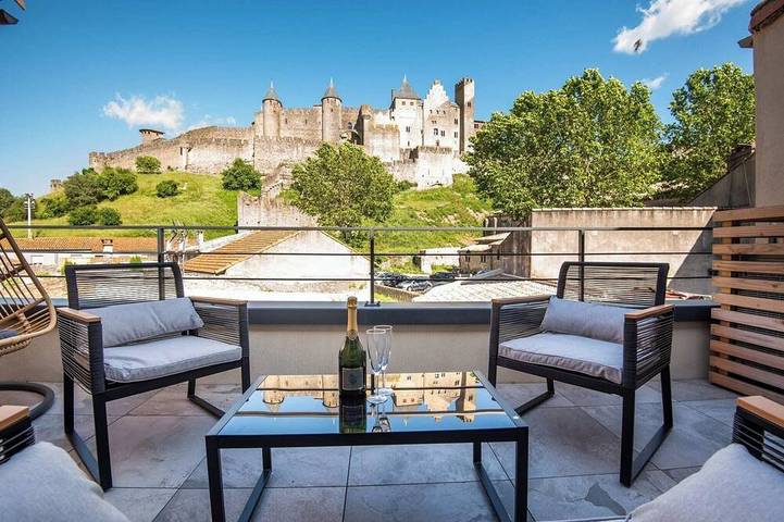 Appartement de vacances pour 6 personnes, avec terrasse à Carcassonne
