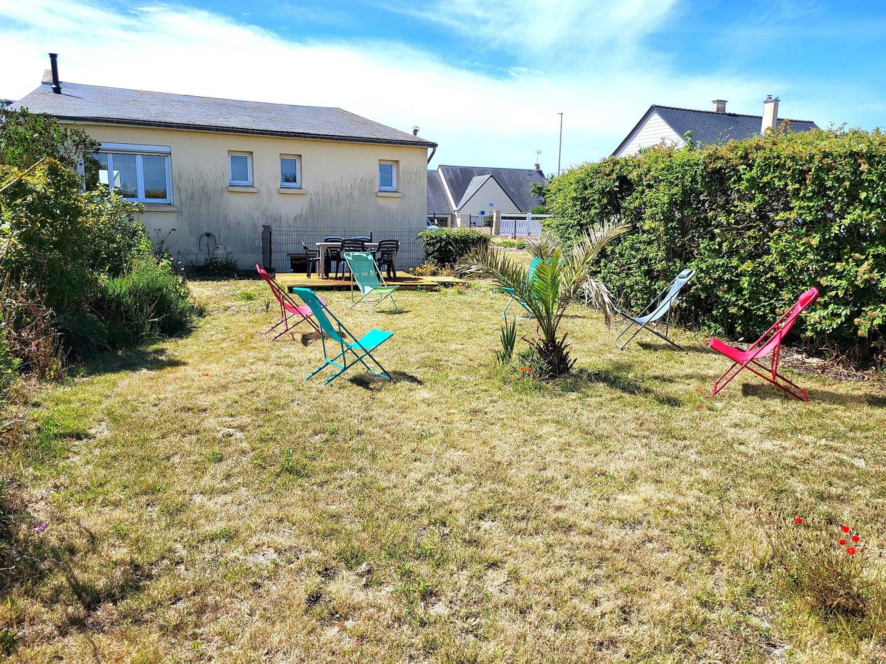 Ferienhaus „Seaside, Les Fleurs“ mit Gemeinschaftsterrasse, privatem Garten und Wlan in Créances-Plage, Créances