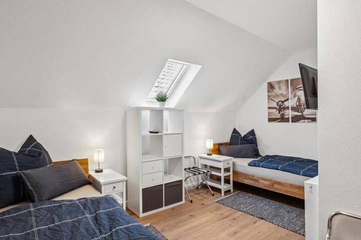 Ferienwohnung für 4 Personen, mit Terrasse und Garten sowie Ausblick in Adendorf