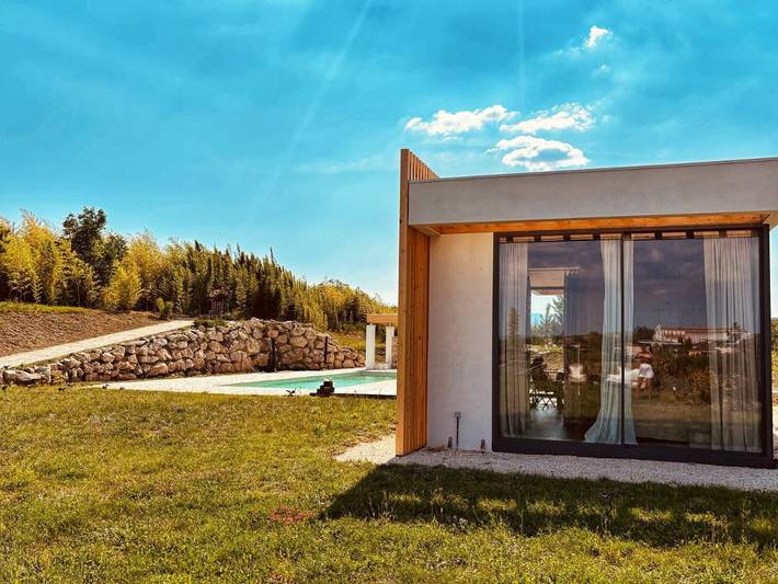 Chalet per 2 persone, con Balcone e Terrazza nonché Giardino e Piscina in Campania