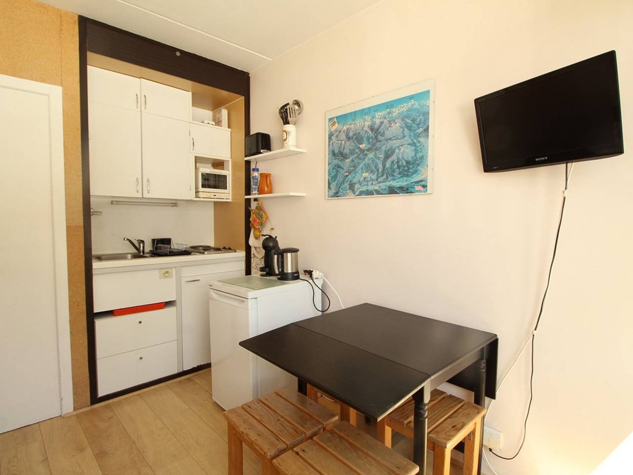 Studio entier, Studio confortable 4 pers, au pied des pistes de Flaine avec balcon in Flaine, Magland