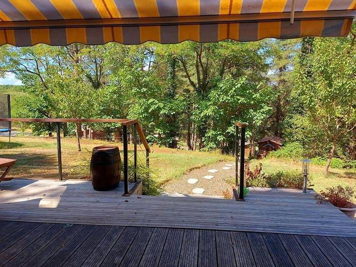 Location de vacances pour 4 personnes, avec Terrasse et Jardin ainsi que Bassin pour enfant et Piscine à Layrac