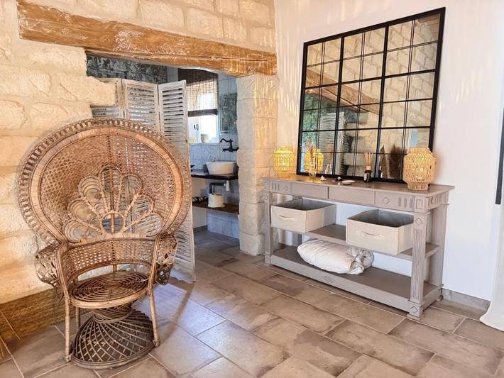 Maison de vacances pour 2 personnes, avec piscine ainsi que jardin et vue, animaux acceptés