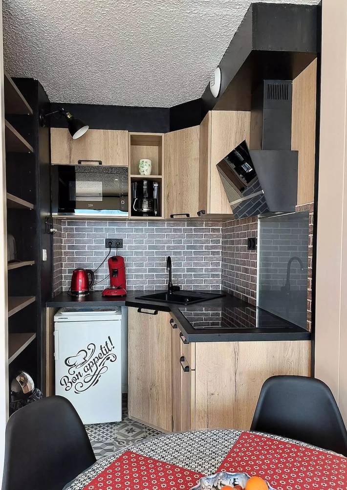 Ganzes Studio, Ferienwohnung 4 pers. Südlage mit herrlichem Blick auf die Berge im Zentrum des Resorts in Mont-de-Lans, Les Deux Alpes