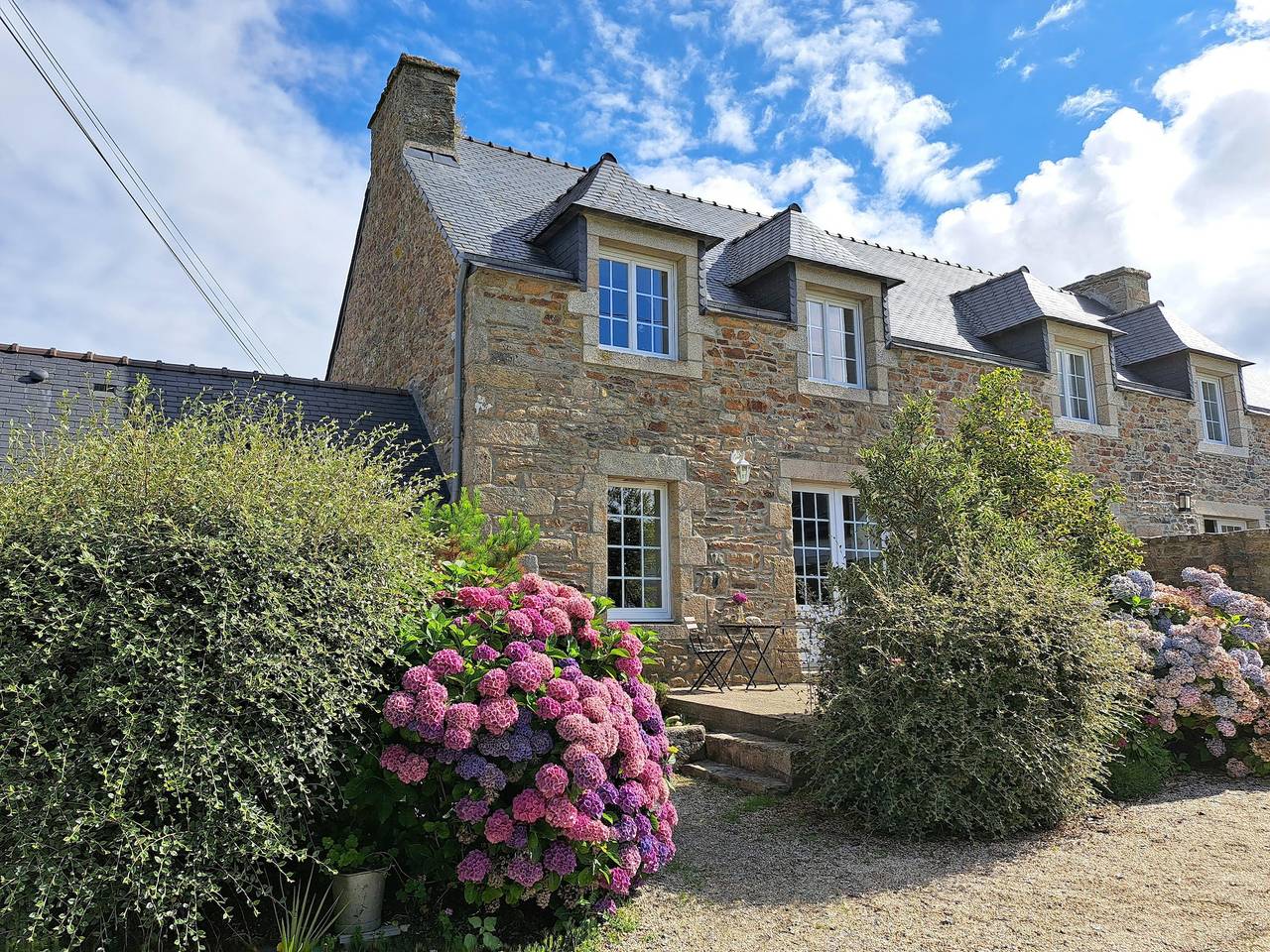 Steinhaus in der Bretagne am Meer in Lannilis, Brest und Umgebung