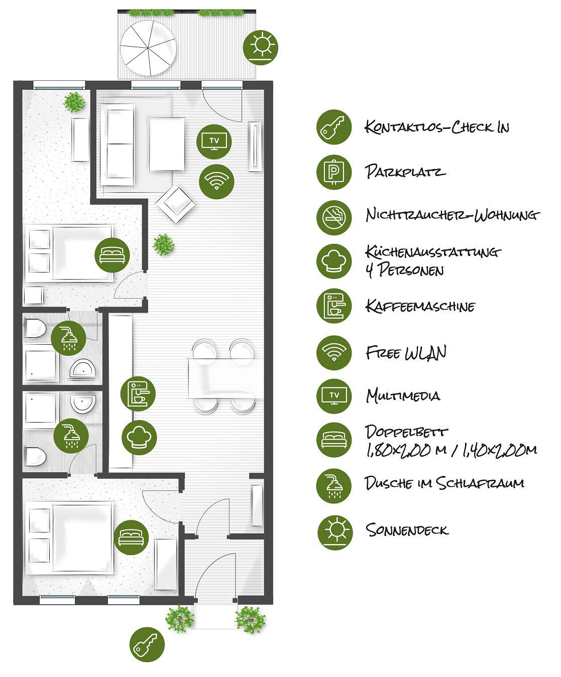 Ganze Ferienwohnung, Appartement "Wohnung 3 im Eg" mit Terrasse in Mettmann, Bergisches Land
