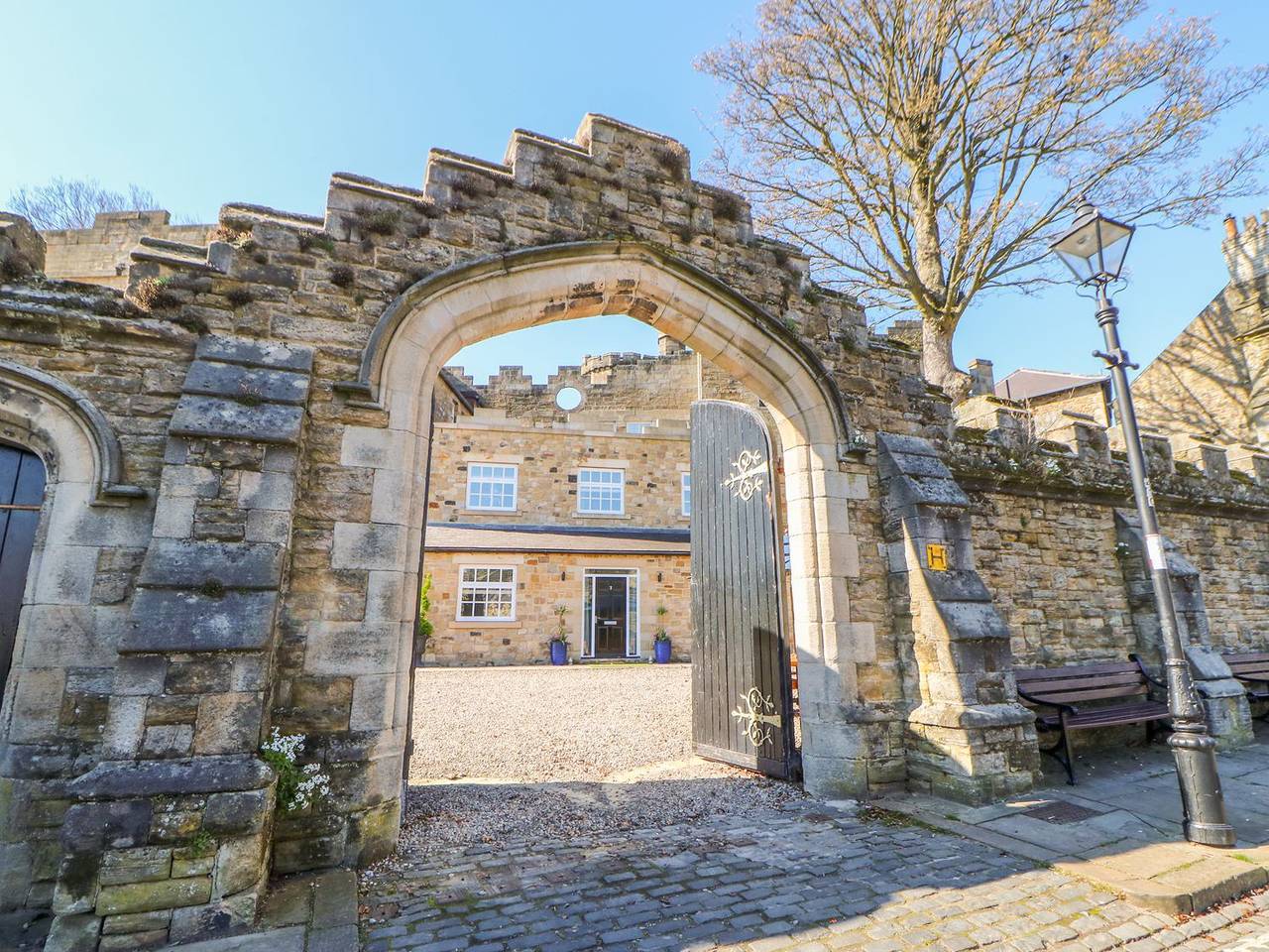 Castle keep at Stanhope Castle in County Durham