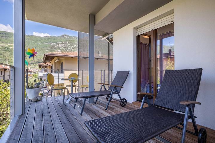 Gîte pour 6 personnes, avec balcon, animaux acceptés à Arco