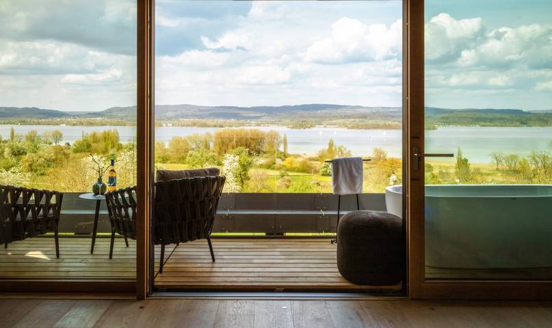 Hotel Hirschen Horn | Refugium am See - Doppelzimmer Superior mit Top-Seeblick in Gaienhofen, Untersee