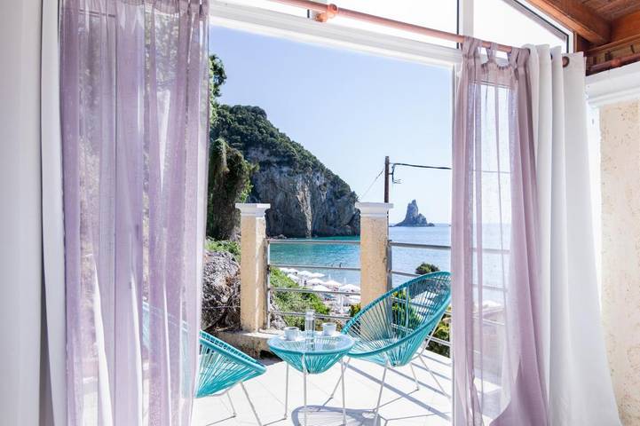 Vakantieappartement voor 5 personen, with Balkon and Terras as well as Uitzicht in Agios Gordios