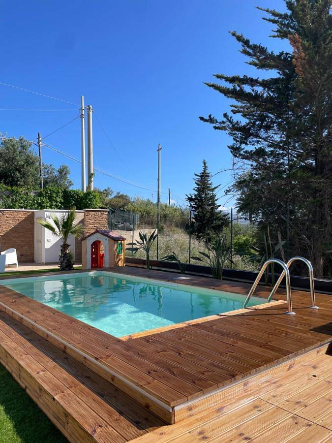 Villa per 6 persone, con panorama e piscina nonché giardino a Balestrate