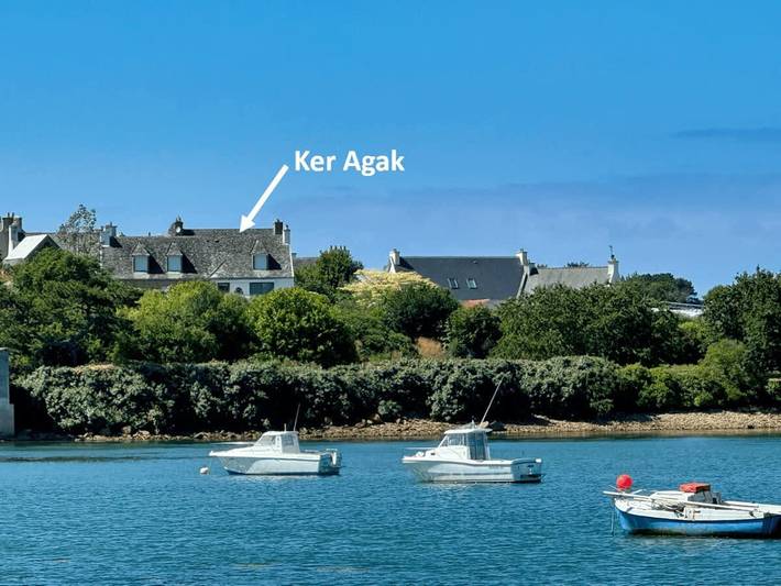 Ker Agak House panoramic sea view Diben port in Le Diben, Plougasnou