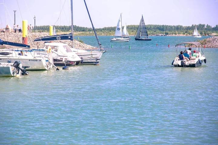 Ferienwohnung für 4 Personen, mit Seeblick und Ausblick sowie Terrasse am Zwenkauer See - 4