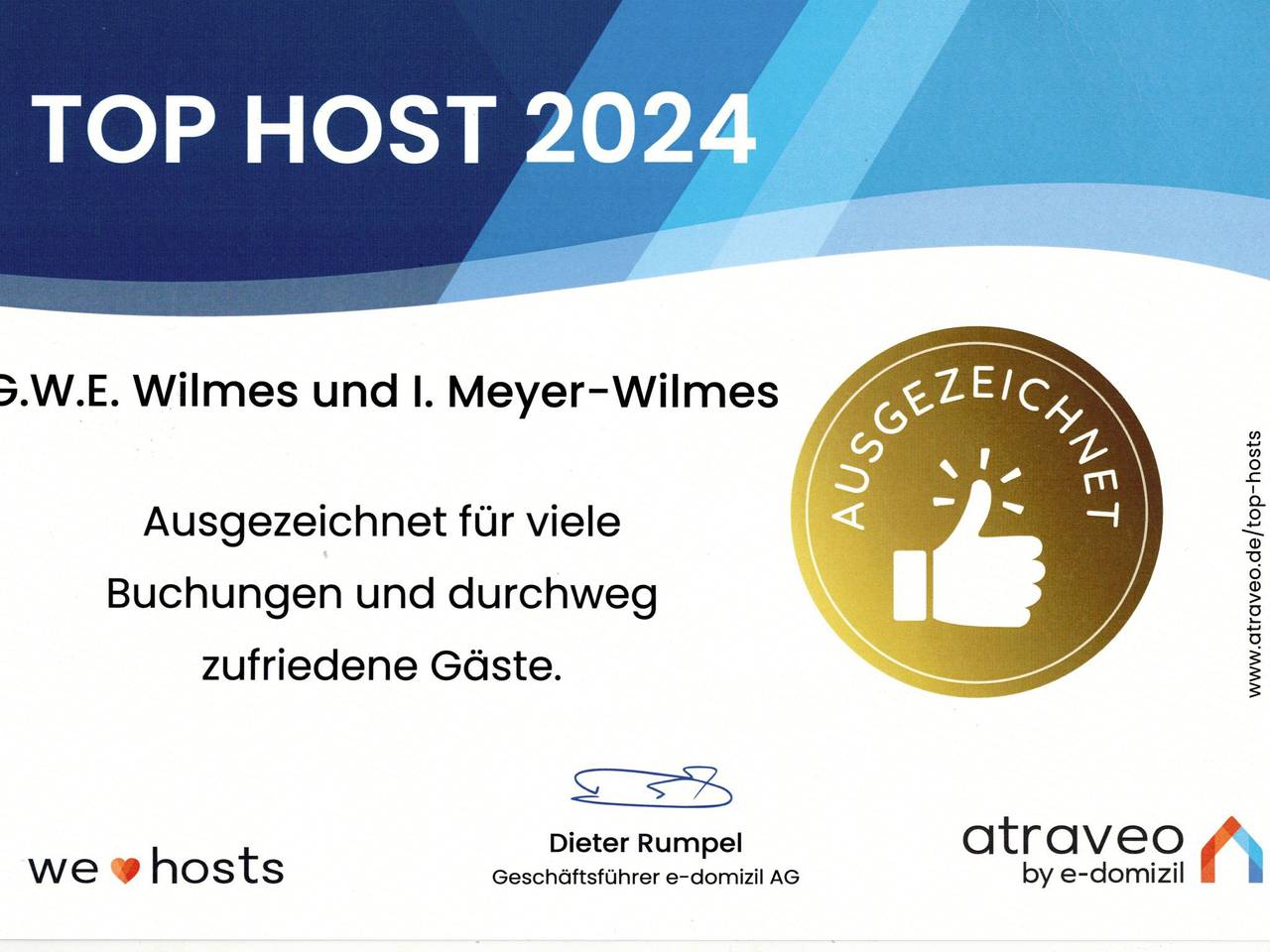 Ganze Wohnung, Penthouse mit Meerblick direkt am Strand in Wangerooge