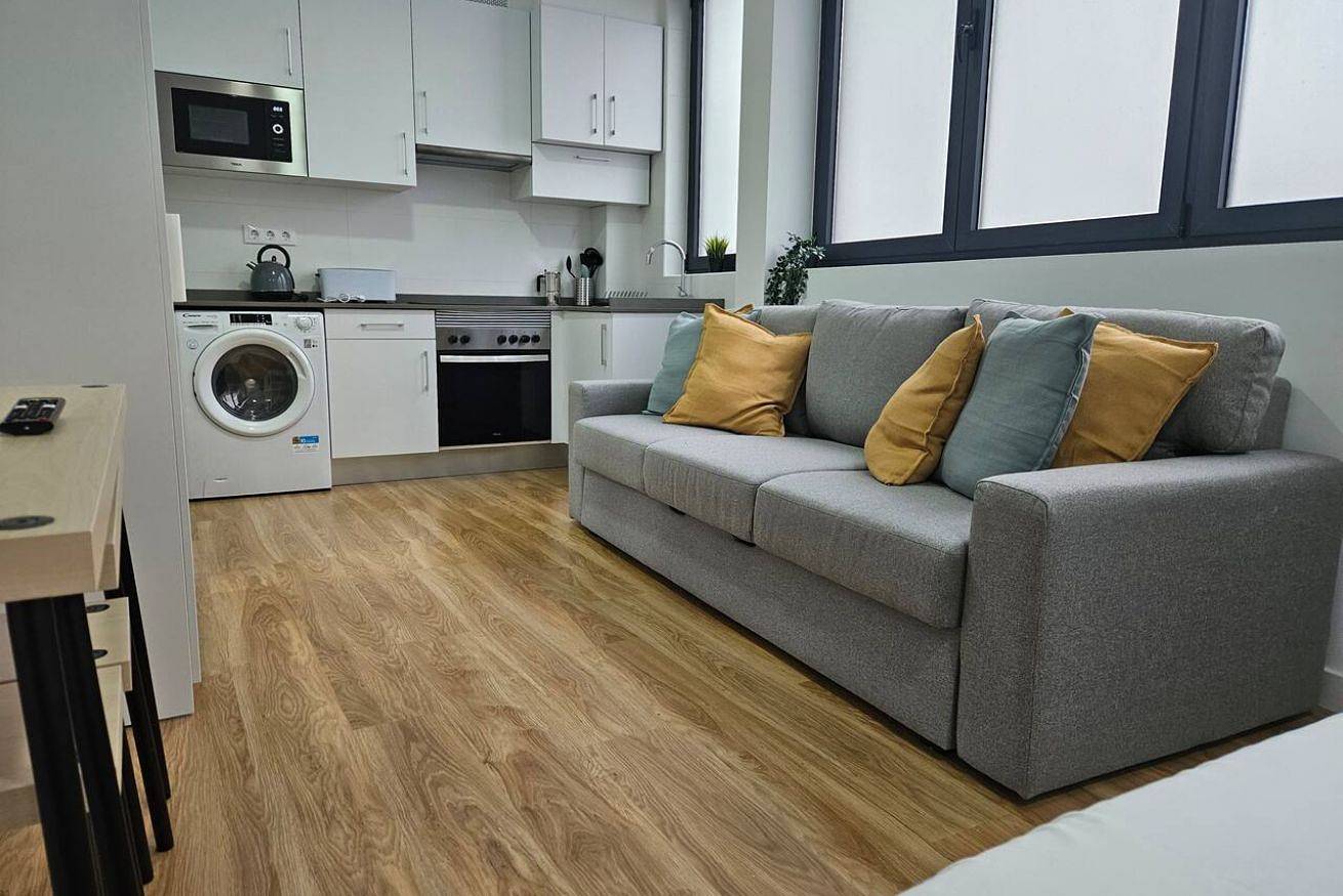 Ganze Wohnung, Schickes Apartment mit Wlan, Aufzug & voll ausgestatteter Küche in Oviedo, Cordillera Cantábrica