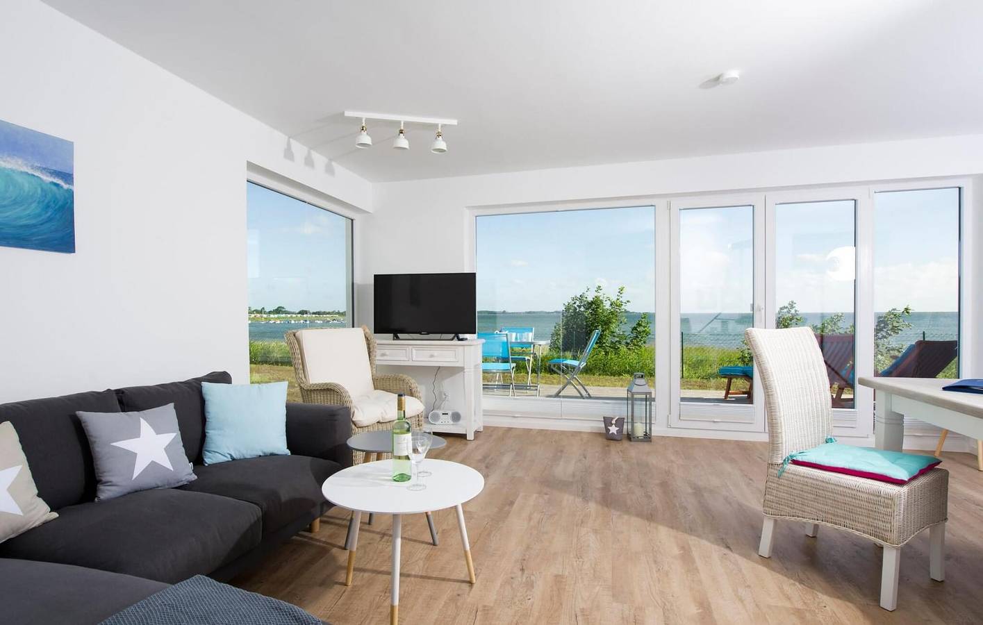Ganze Ferienwohnung, Apartment mit Meerblick, Terrasse und Fahrradverleih - Strandnähe in Olpenitz, Kappeln