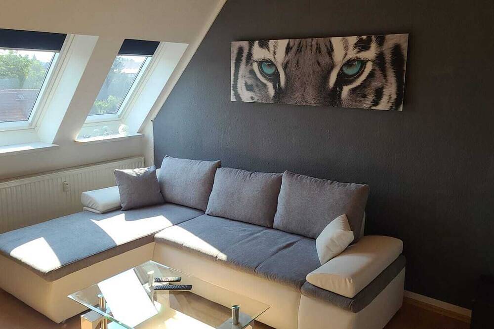 Ganze Wohnung, 2-Zimmer-Ferienwohnung mit 3 Betten in ruhiger Wohnanlage in Altenburg, Ostthüringen