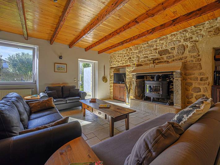 Étel - Longère 7 pièces 150 m² - Wifi - Jardin clos in Étel, Côte des Mégalithes