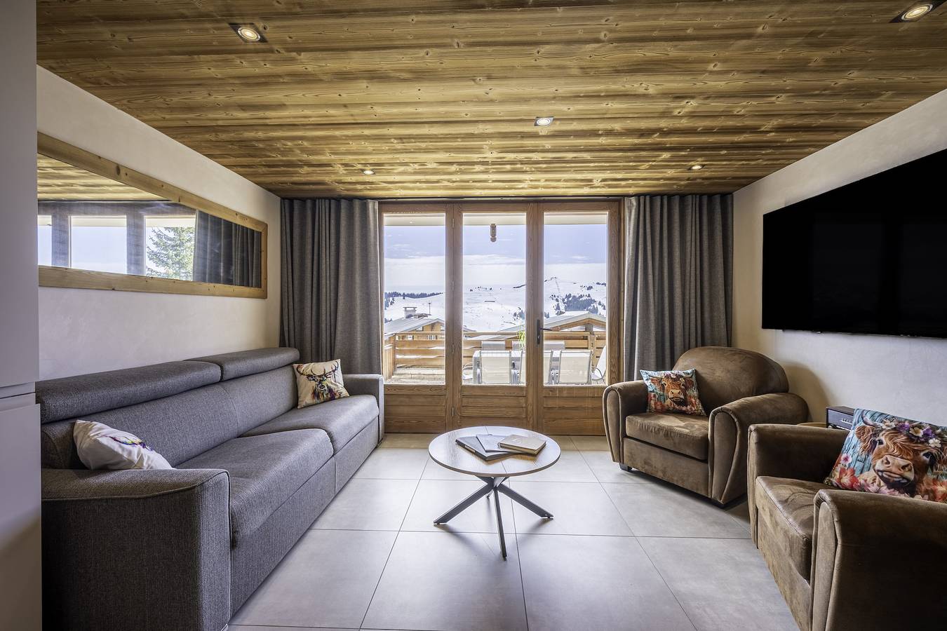 Appartement entier, Appartement 'Appartement 4' avec vue sur montagne et terrasse privée in Les Saisies, Région d'Albertville