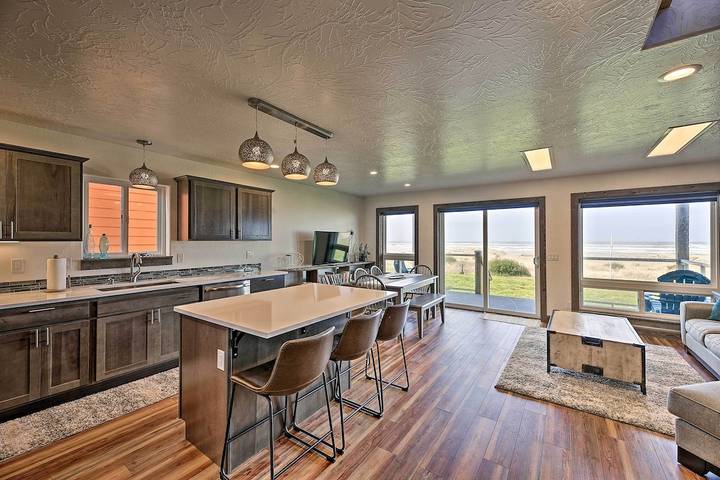 Log cabin for 8 people, with garden and balcony, with pets in Oregon